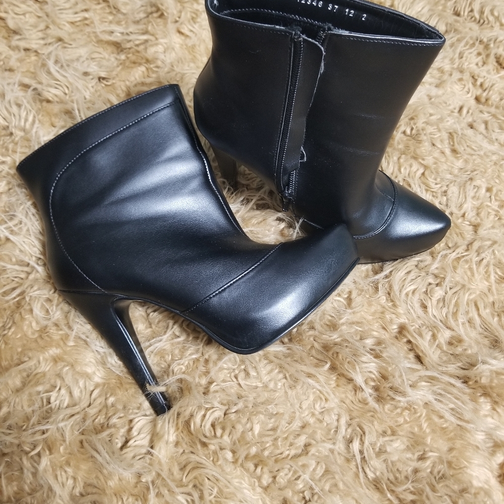 Black ankle boots